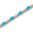 Blue Topaz Gold Bracelet