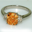 Orange Diamond Ring