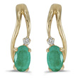 Emerald and Diamond Earring