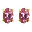 Pink Tourmaline Stud Earrings