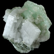 Tabular Apophyllite with Prehnite