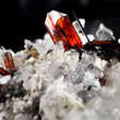 Sharp Brookite on Quartz