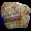 Bi-colored Elbaite on Matrix