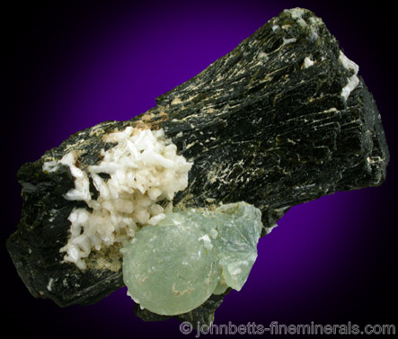 Epidote with Prehite and Stilbite