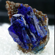 Linarite on Quartz