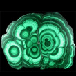 Concentric Malachite Slab