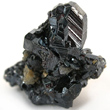 Lustrous, Striated Pyrargyrite Crystal